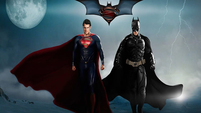Batman vs Superman, Superhero Dual Screen HD wallpaper