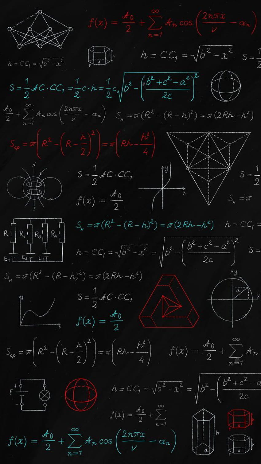 Fórmulas , Matemáticas iPhone fondo de pantalla del teléfono