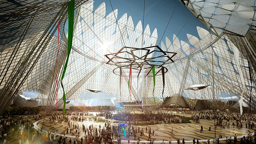 Dubai 2020 World Expo Masterplan HD wallpaper
