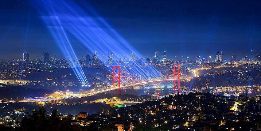 Истанбул, Турция в - Всички, Истанбул вечер HD тапет