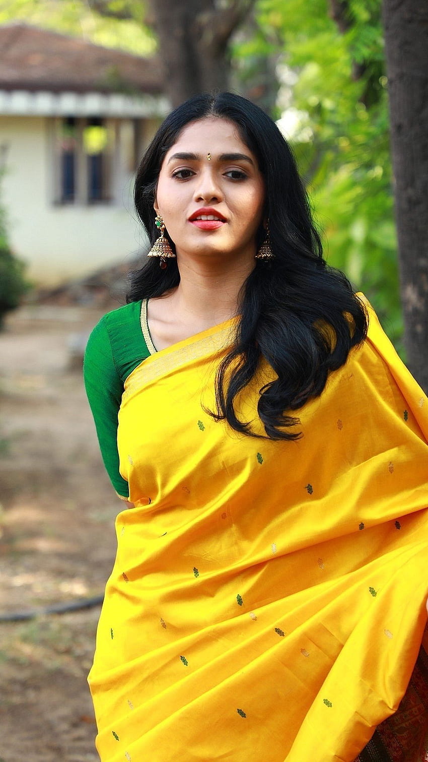 Sunaina, tamil actress, model, saree beauty HD phone wallpaper