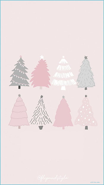 Pink Gold White Christmas Tree, rosegold christmas HD phone wallpaper ...