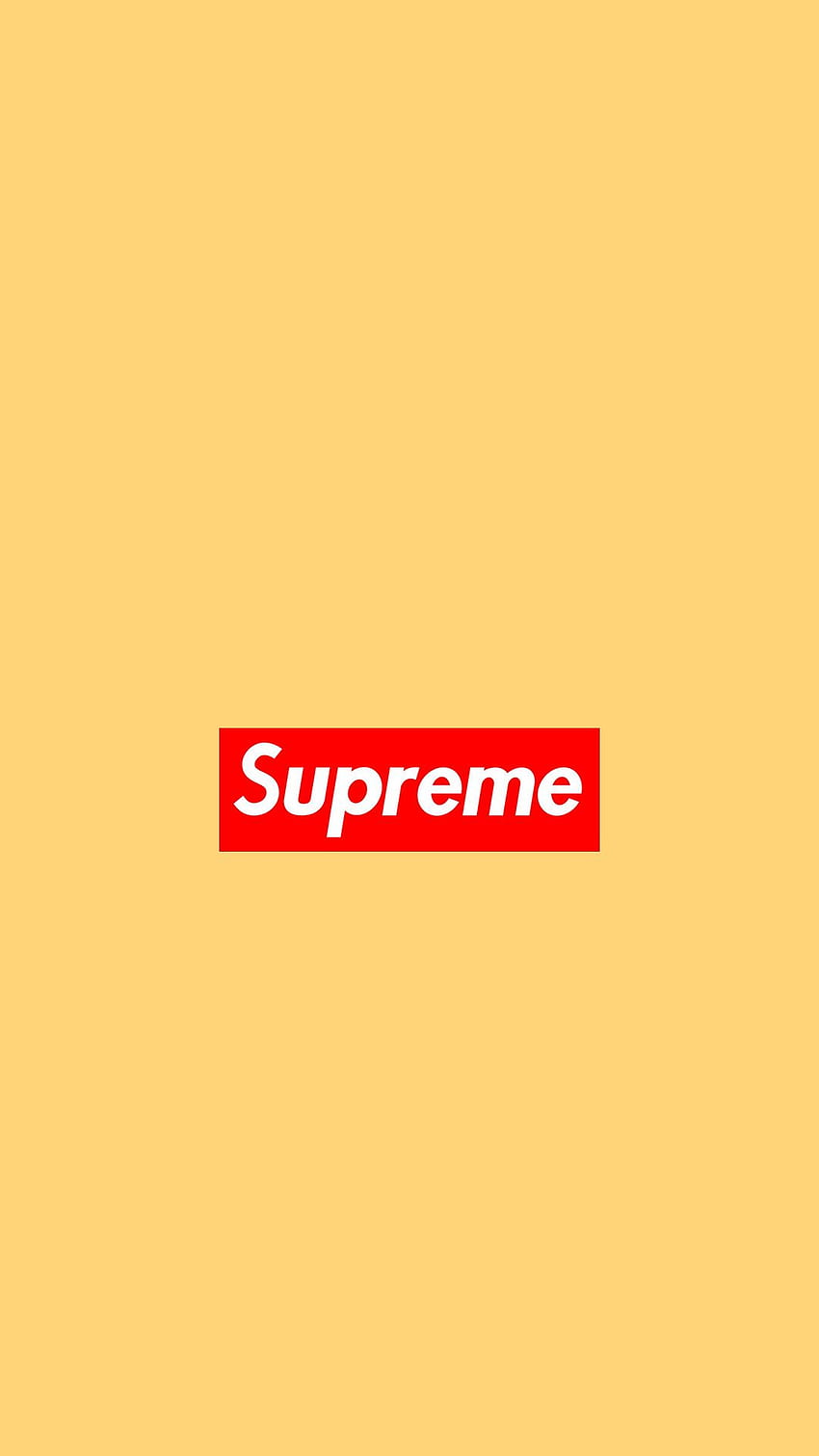 Supreme Yellow Hd Phone Wallpaper Pxfuel