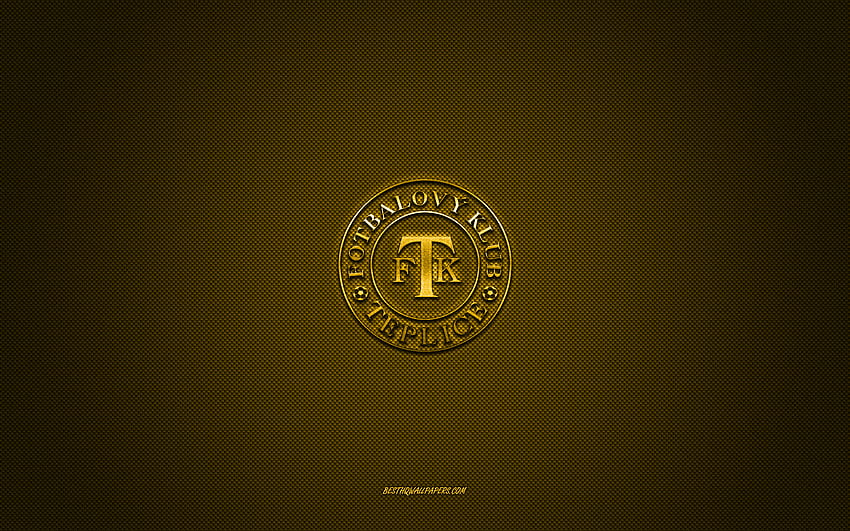 FK Teplice, Czech football club, yellow logo, yellow carbon fiber ...