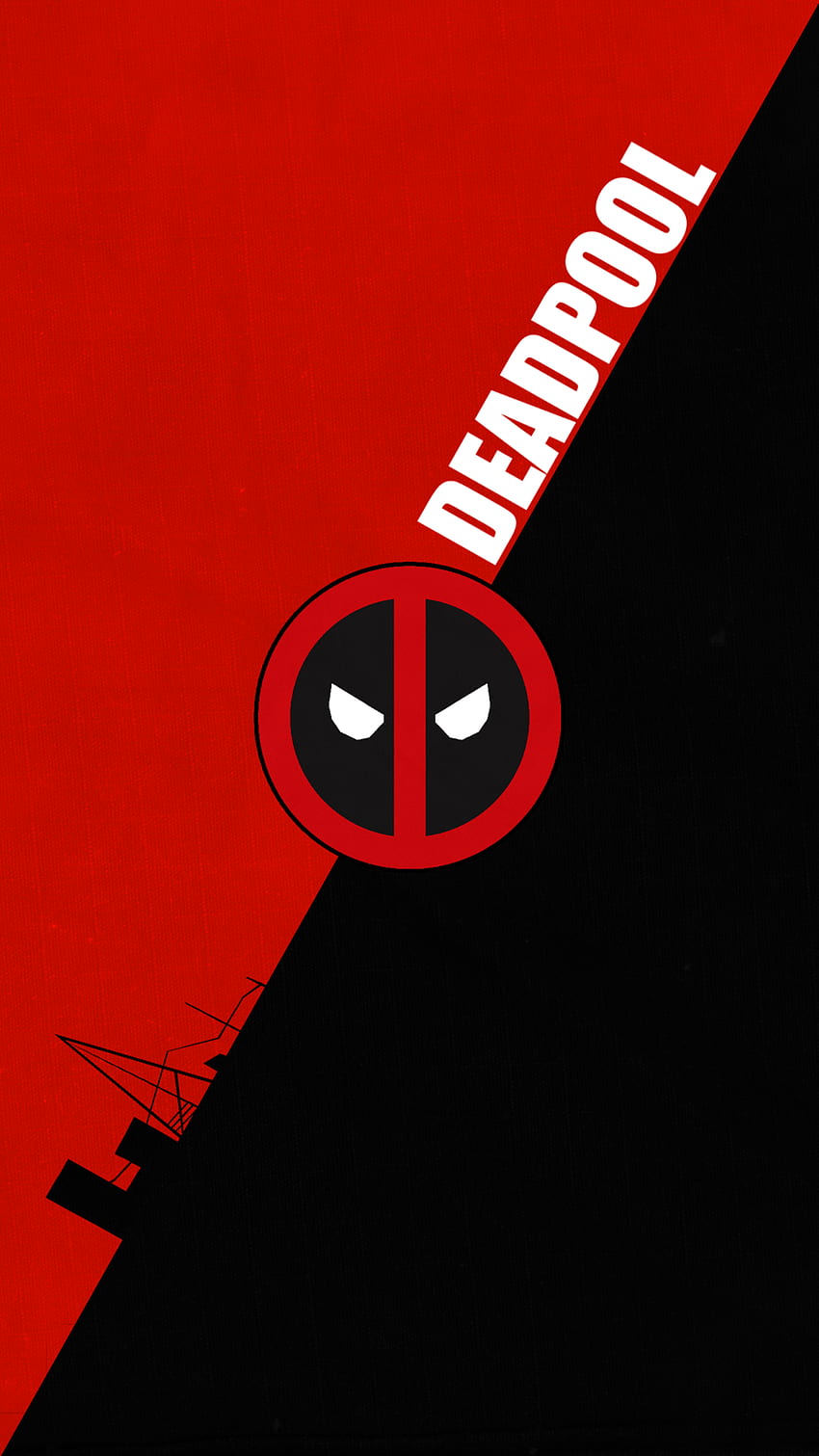 лого на Deadpool, смартфон Deadpool HD тапет за телефон