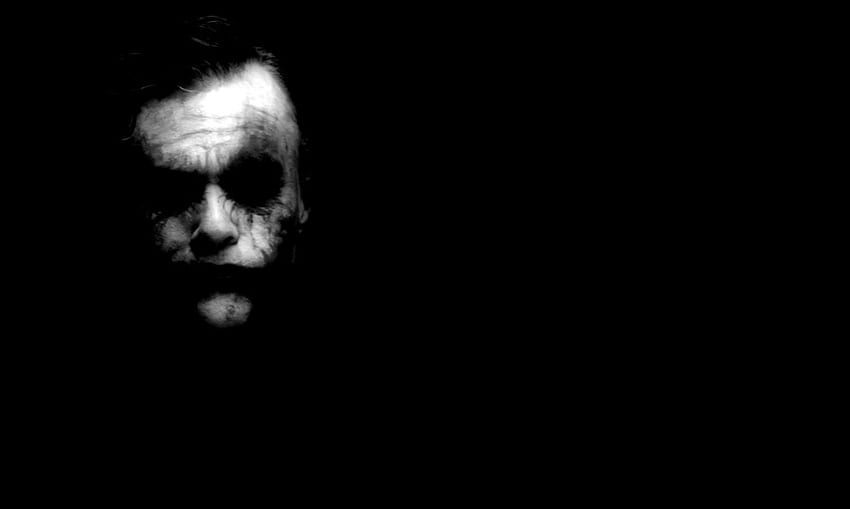 The Joker Black Background, White Black HD wallpaper | Pxfuel