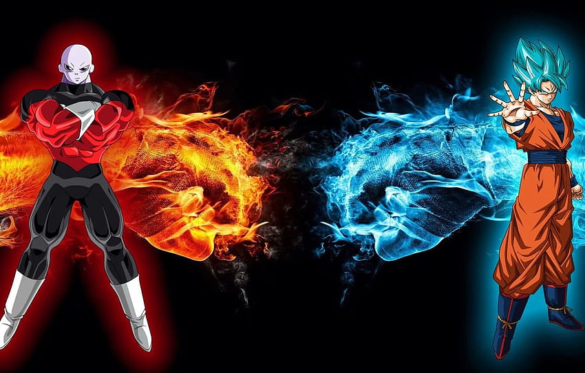ไฟ สีแดง เปลวไฟ น้ำแข็ง เกม คนต่างด้าว สีน้ำเงิน อะนิเมะ ชั่วร้าย ฮีโร่ มังงะ Son Goku ดราก้อนบอล แข็งแรง คุ กล้ามเนื้อสำหรับ หมวด сёнэн อะนิเมะสีแดงและสีน้ำเงิน วอลล์เปเปอร์ HD