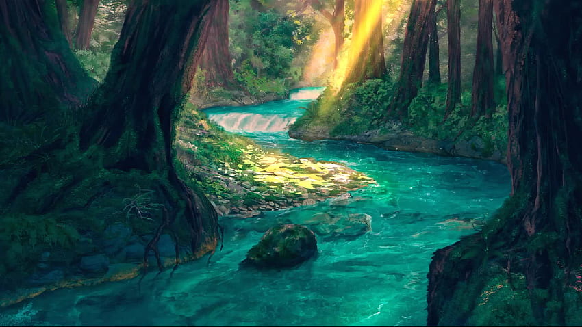 Kuca od Ryun Uchihe Desktop-wallpaper-fantasy-forest-river-live-anime-river
