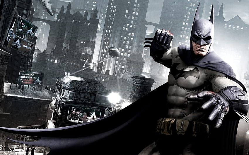 Cartoon batman gotham city background HD wallpapers | Pxfuel