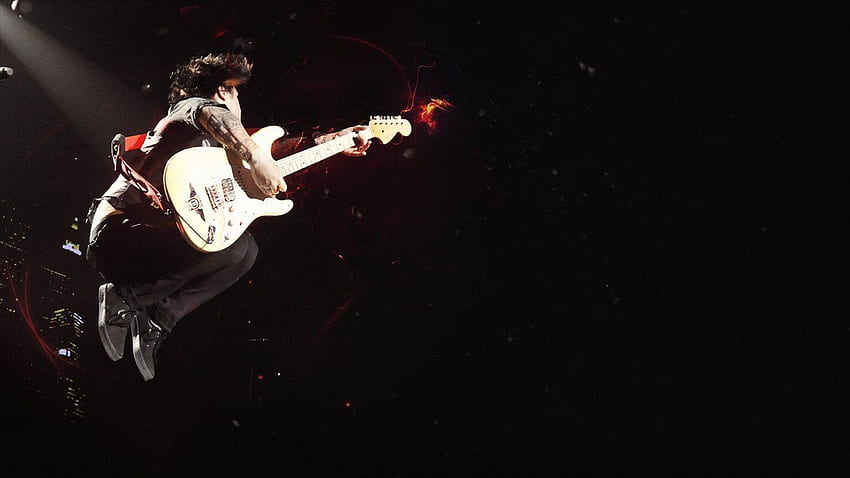 Green Day iPhone - Billie Joe Armstrong pulando papel de parede HD