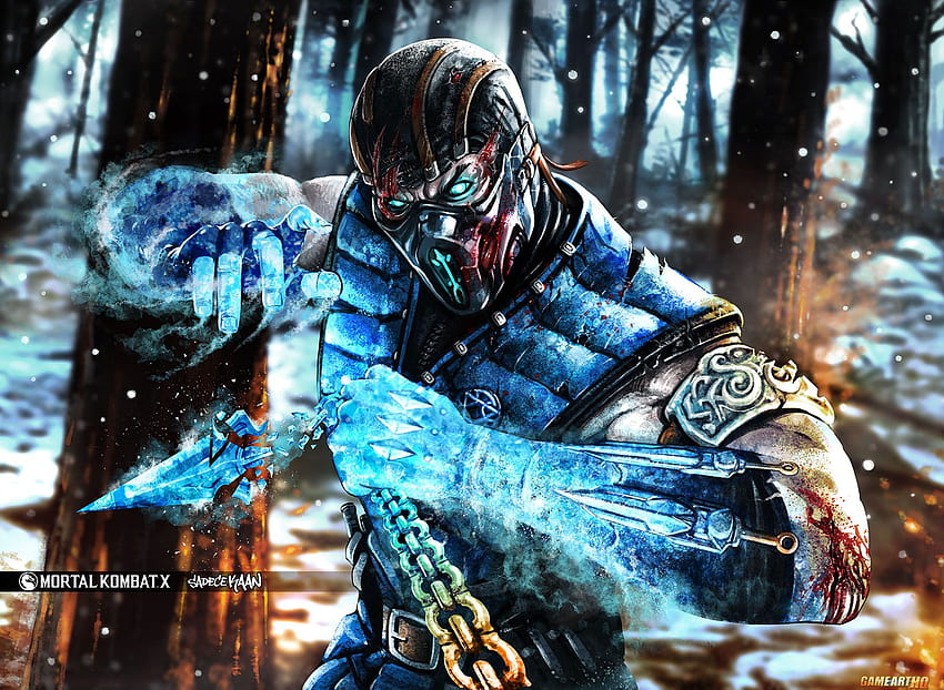 터키의 Kombat X Subzero Fanart SadeceKAAN, Mortal Kombat X Sub-Zero HD 월페이퍼