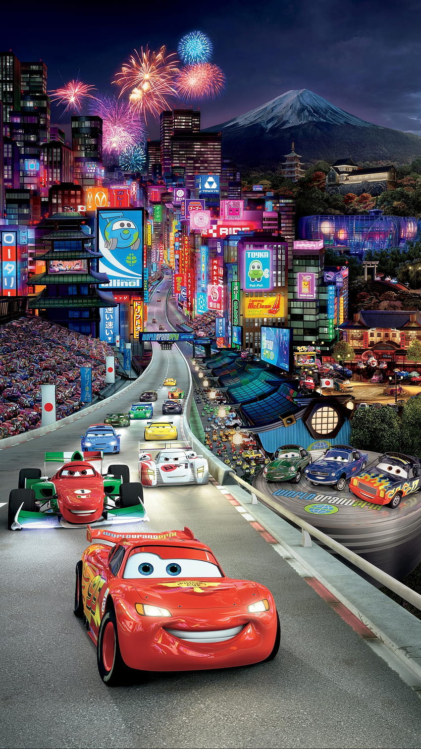 카 2 (2011) 전화 . 영화광. Disney cars , 자동차 영화, 자동차, Disney Pixar Cars 2 HD 전화 배경 화면