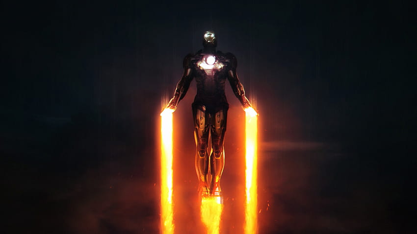 Iron man, el único vuelo, superhéroe fondo de pantalla