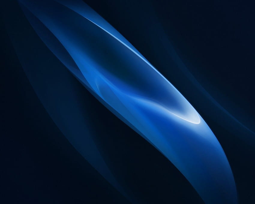 Oppo Dark, Blue Leaf HD wallpaper