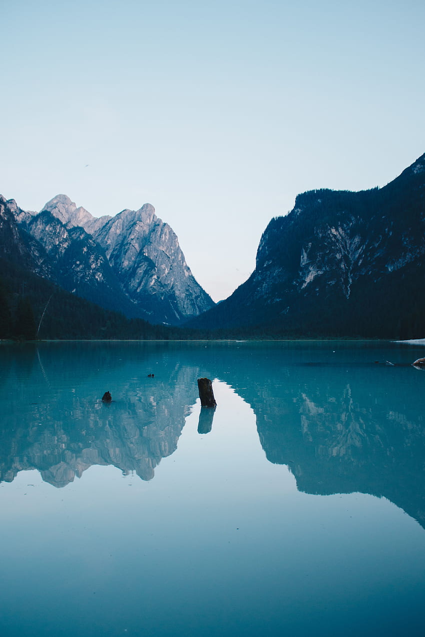 paisaje, naturaleza, agua, montañas, lago, orilla, banco fondo de pantalla del teléfono