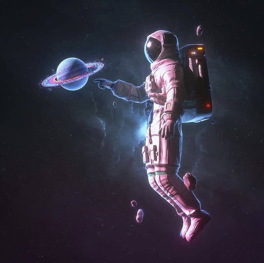 Psychedelischer Kosmonaut, Psychedelischer Astronaut HD-Hintergrundbild
