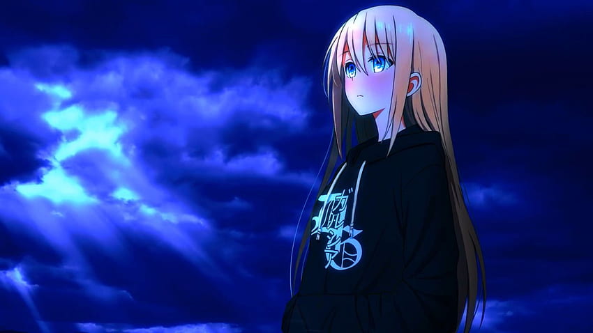 Anime , 1366X768 Blue HD wallpaper