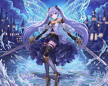 anime girl fairy wings