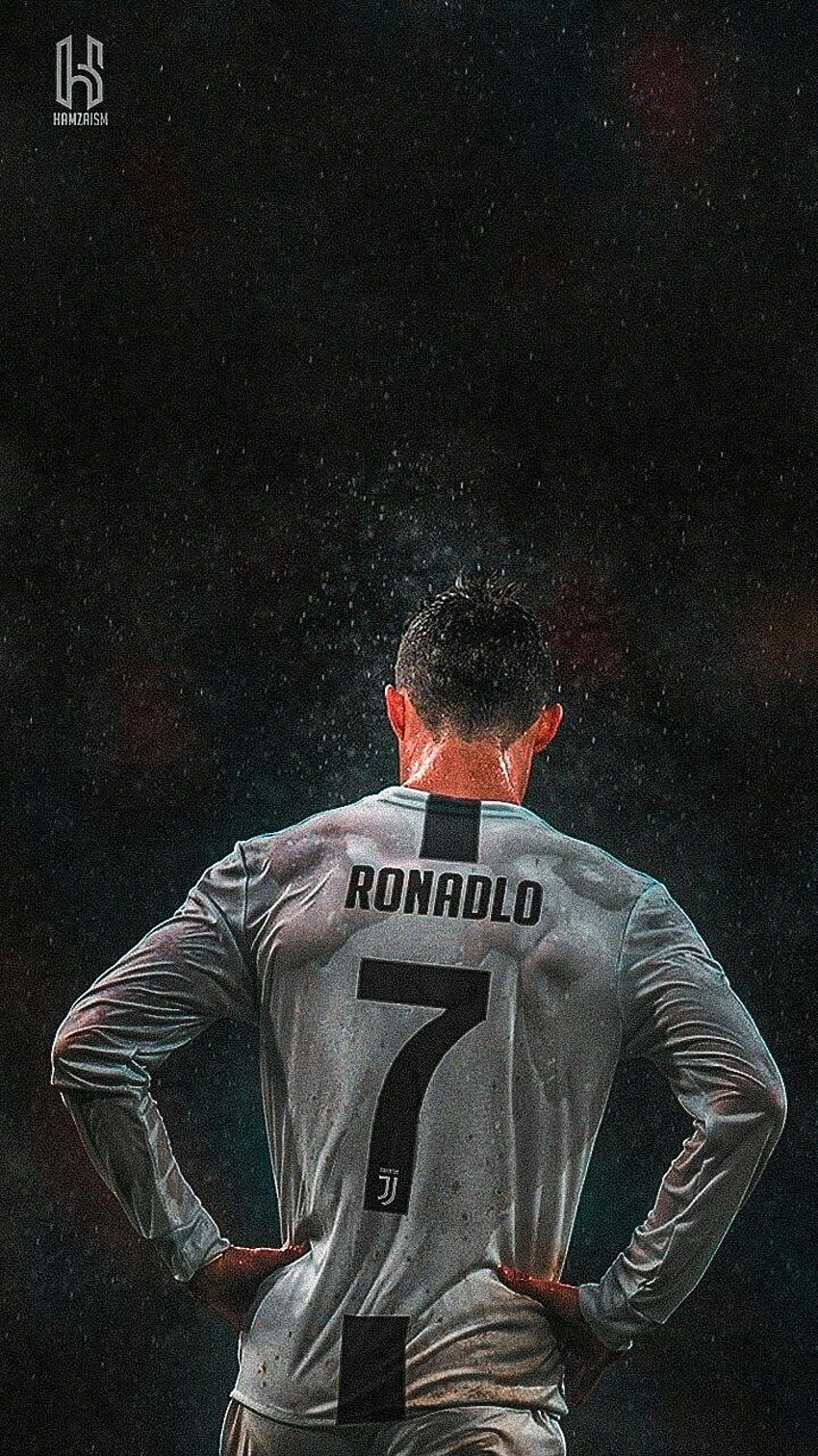 Cristiano Ronaldo Juventus, Cristiano Ronaldo Schwarz HD-Handy-Hintergrundbild