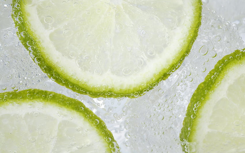 Lime Slices - Green Lemon Clipart - Large Size Png - PikPng HD wallpaper