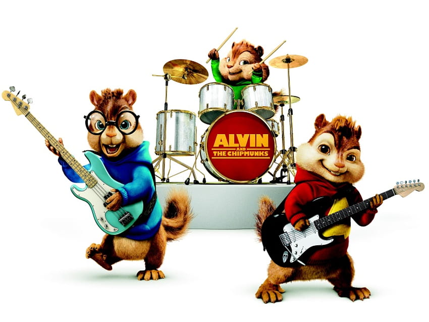 ALVIN AND THE CHIPMUNKS, cute, chipmunks, music, band HD wallpaper