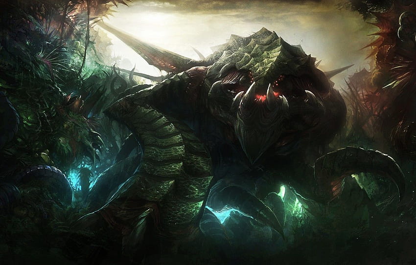 StarCraft, Powerful, Zerg, Primal Zerg, Zurvan, The Ancient One for , section фантастика HD wallpaper