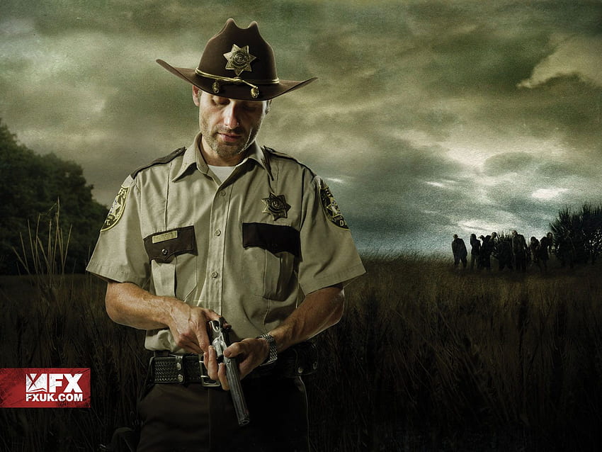 The Walking Dead: Rick Grimes Sheriff Uniform Season 1 HD wallpaper