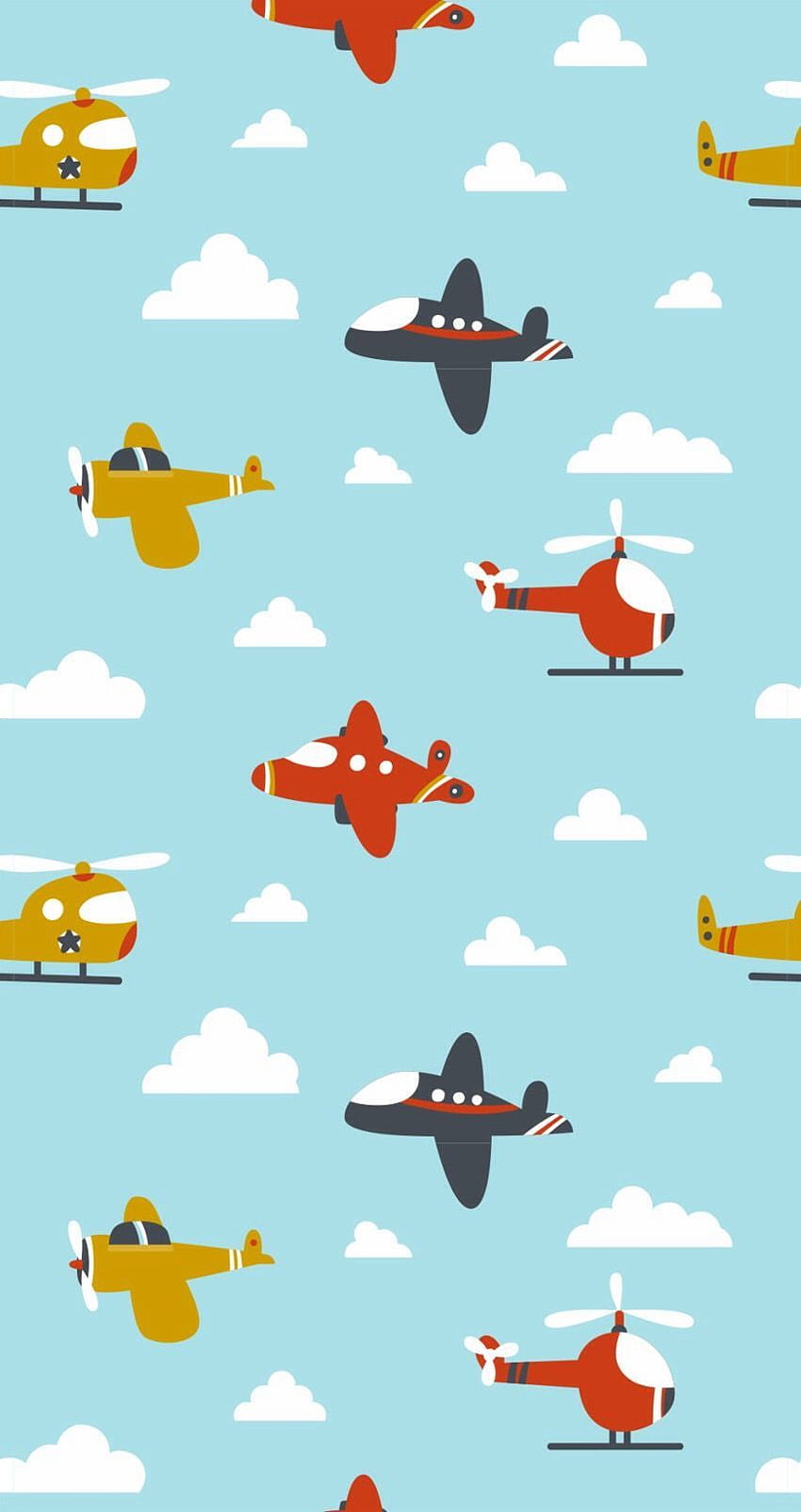 Gambar BG Pattern Oleh OUM.彡, Aeroplane Cartoon HD phone wallpaper