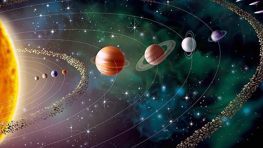Sonnensystem, Ästhetik des Sonnensystems HD-Hintergrundbild