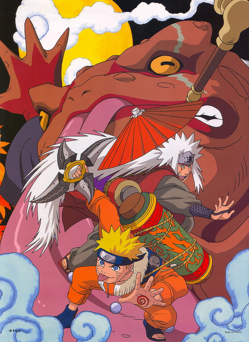 Naruto, Jiraya e Gamabunta -, Jiraiya Gamabunta Papel de parede de celular HD
