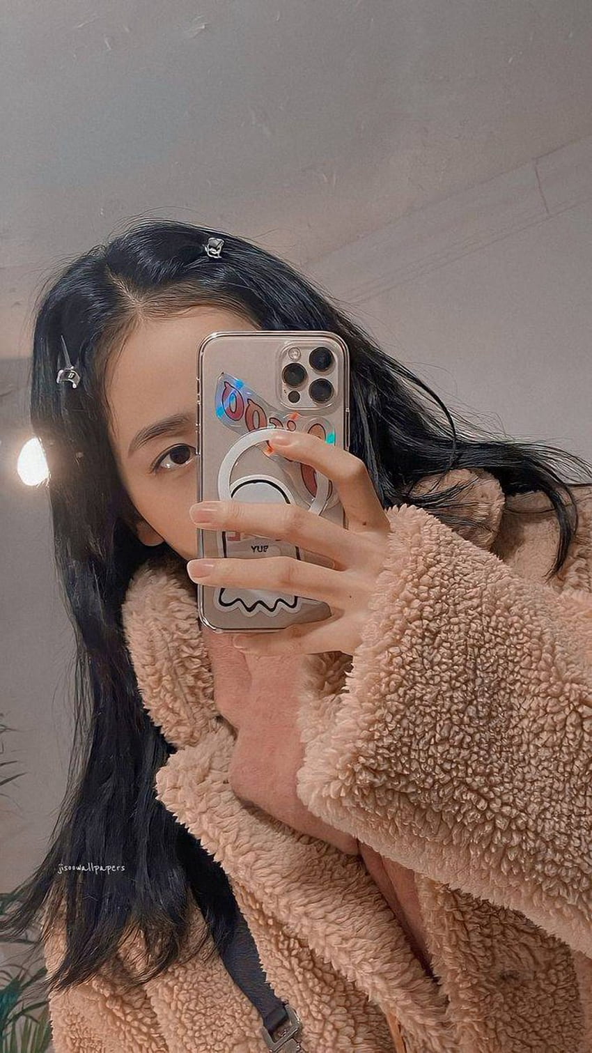 jisoo horaire, Miroir Selfie Fond d'écran de téléphone HD