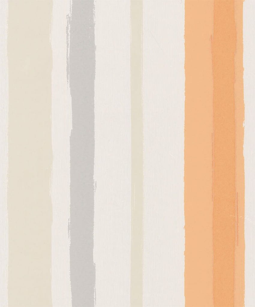 Brush Stroke Stripe Orange by Albany : Direct. Orange , Beige , Grey and beige HD phone wallpaper