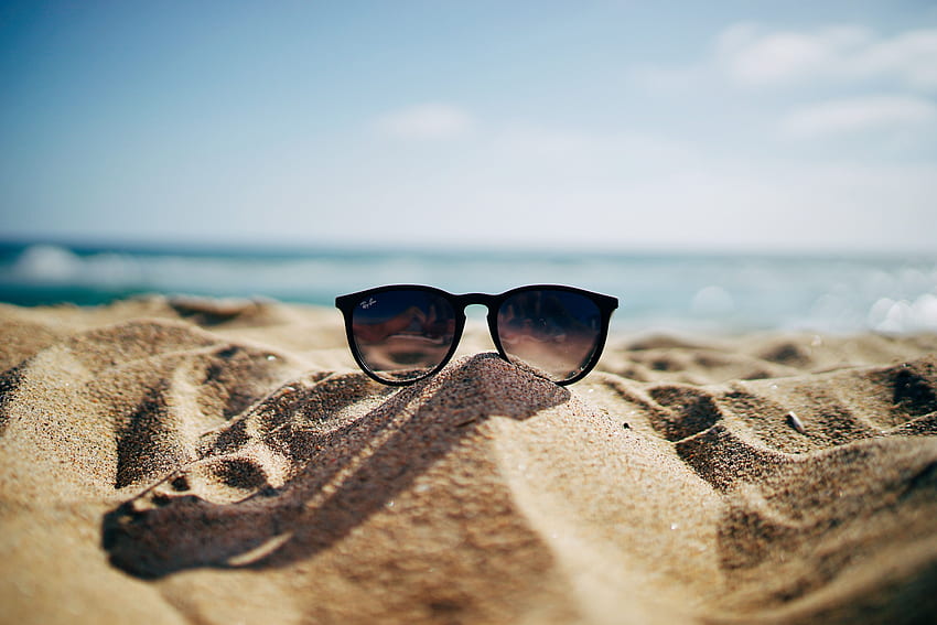 바다, 모래, 기타, 기타, 안경, 안경, 선글라스 HD 월페이퍼