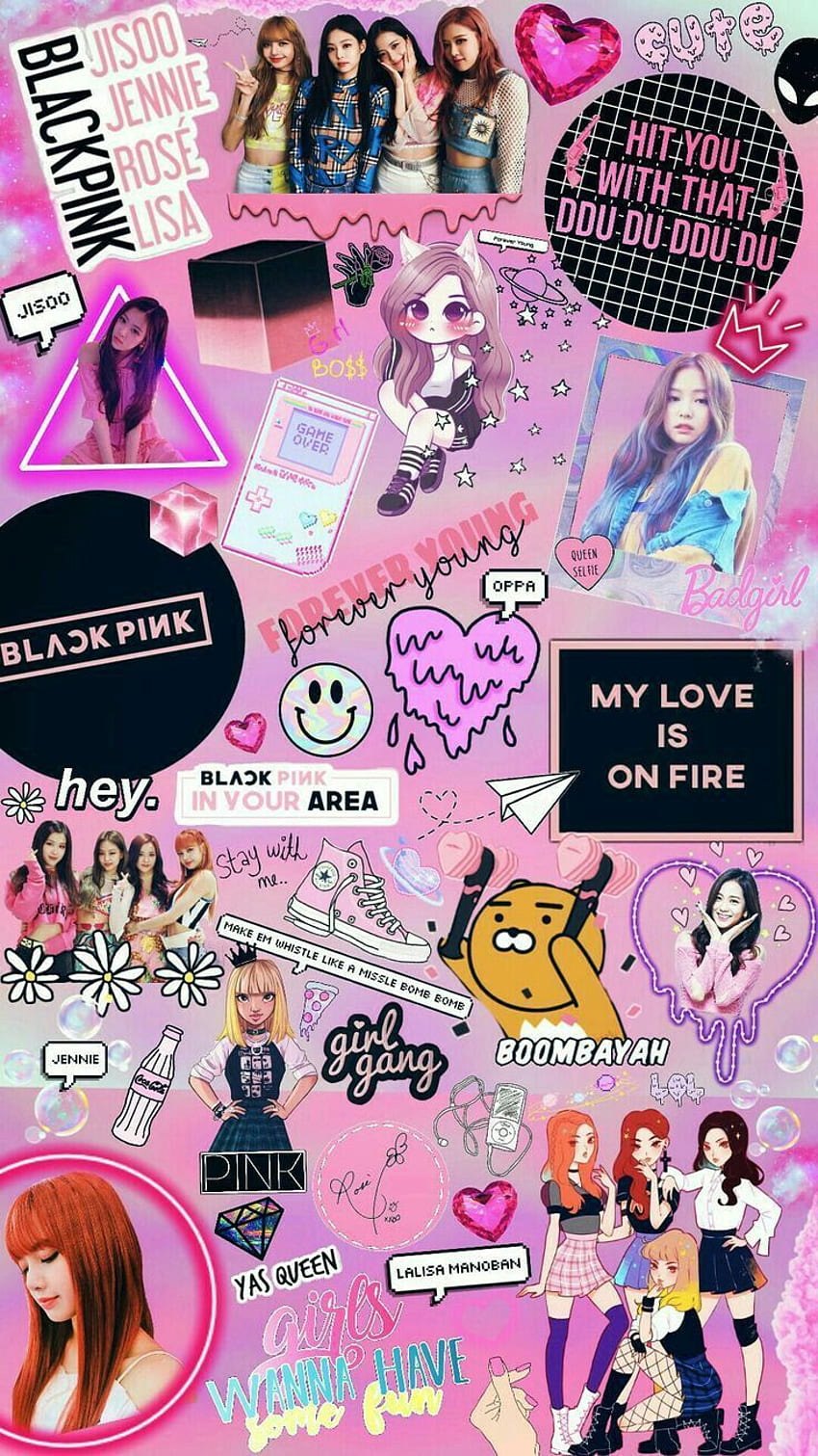BlackPink'i yapın. Siyah pembe kpop, Blackpink posteri, Blackpink, Black and Pink Girly HD telefon duvar kağıdı