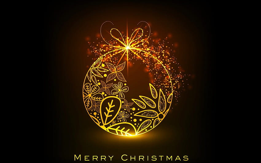 クリスマスの輝き、挨拶、クリスマス ツリーの飾り、メリー クリスマス、輝き 高画質の壁紙