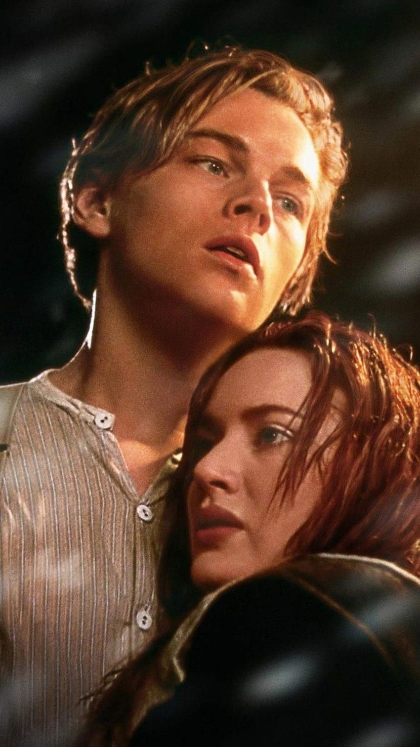 Леонардо ди Каприо и Кейт Уинслет в Титаник HD тапет за телефон