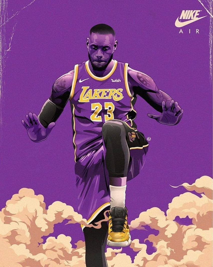 Lebron James Angeles Lakers Wallpapers  Wallpaper Cave