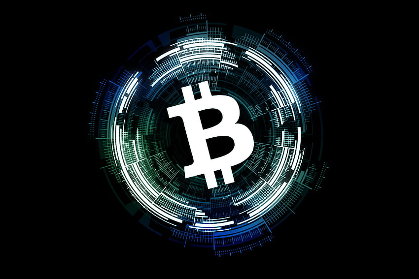 Bitcoin, streszczenie, kryptowaluta, waluta, logo Tapeta HD