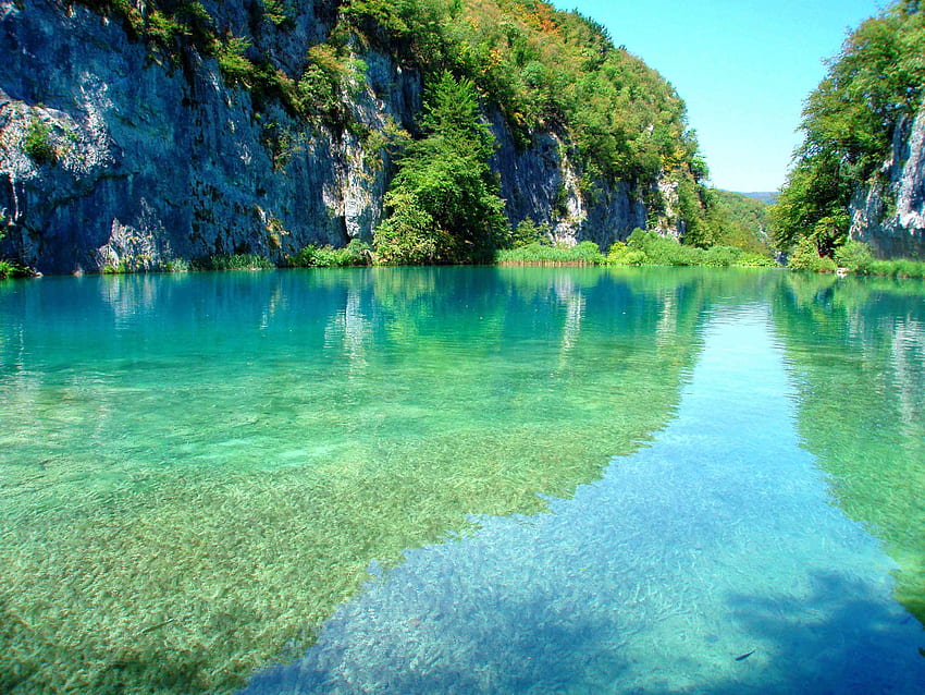 Natur, Gebirge, See, Park, Kroatien, Plitvicer Seen HD-Hintergrundbild