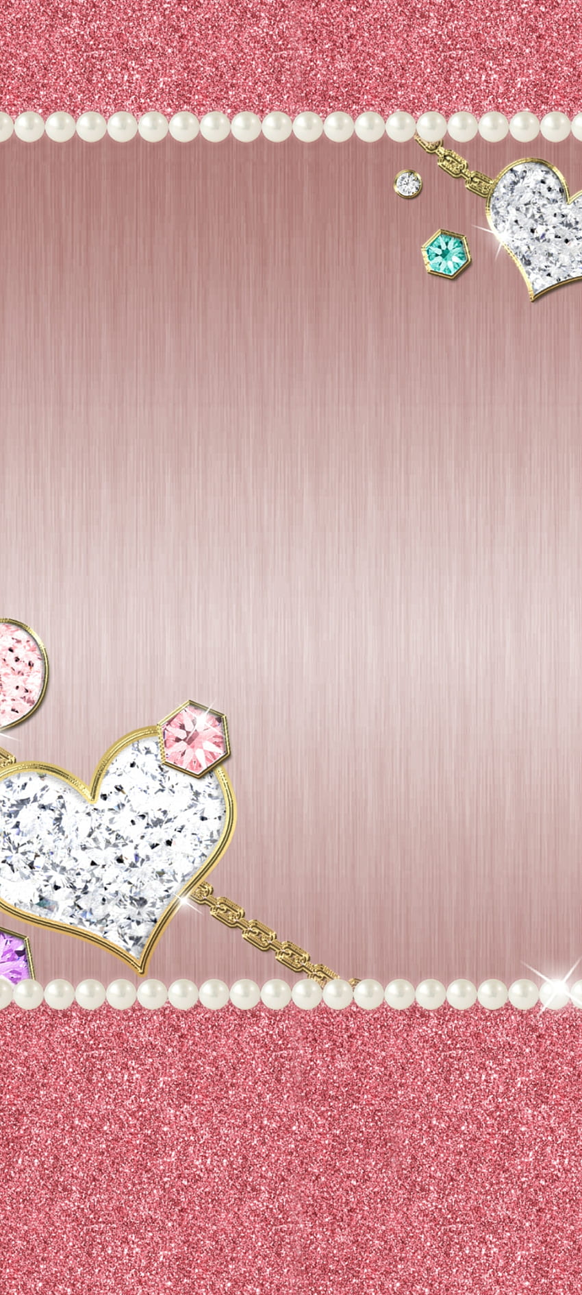 Glitter ring Jewel, Heart, magenta, art, diamond, premium, Luxury, pick, Jewelry HD phone wallpaper