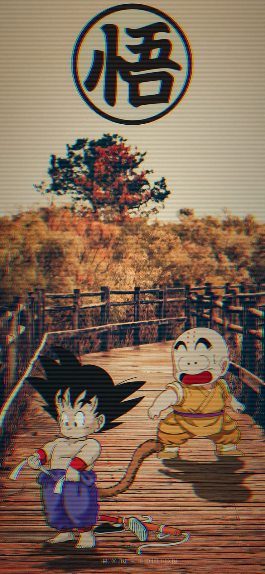 Goku & Krillin, Anime, Goku Kid, Dragon Ball, Klassiker HD-Handy-Hintergrundbild
