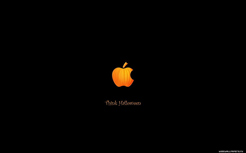 Lustig, Marken, Feiertage, Logos, Apfel, Halloween HD-Hintergrundbild