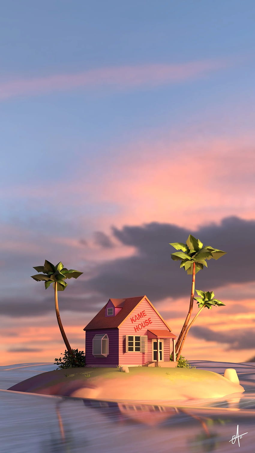 3D Kame House Arnold Renderer By: ChomArt. Fondo de pantalla de HD phone wallpaper