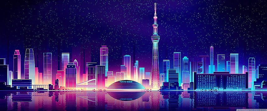City Illustration Ultra Background for U TV : & UltraWide & Laptop : Multi Display, Dual Monitor : Tablet : Smartphone, 3440X1440 City HD wallpaper