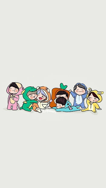 BTS : , , for PC and Mobile. for iPhone, Android, Cute BTS Drawing HD  wallpaper | Pxfuel