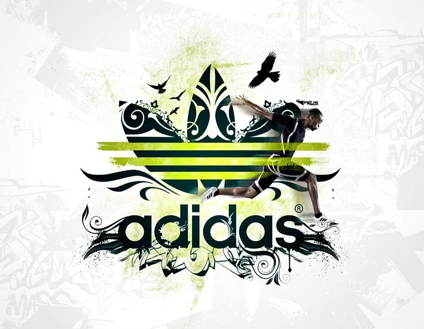 Logo Adidas - wysokiej jakości logo Adidas -, symbol Adidas Tapeta HD