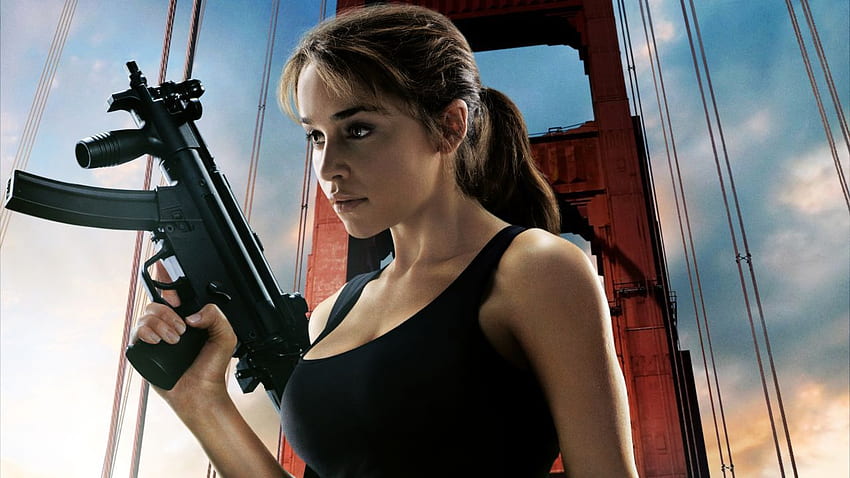 Emilia Clarke, Terminator Genisys, Sarah Connor, Movies / Most Popular,. for iPhone, Android, Mobile and HD wallpaper