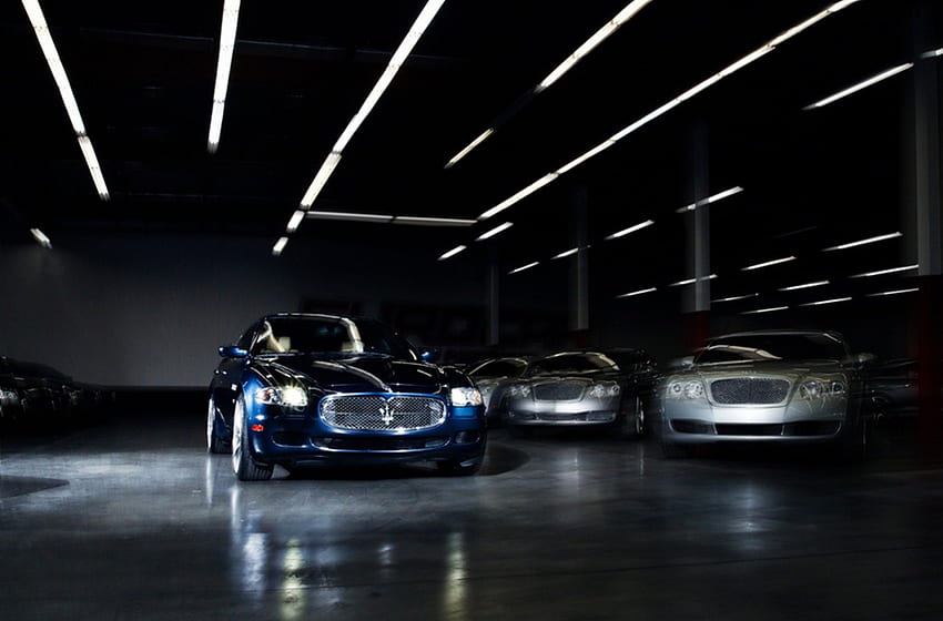 Biru Maserati Quatroporte, Maserati, Quatroporte, mobil, Biru Wallpaper HD