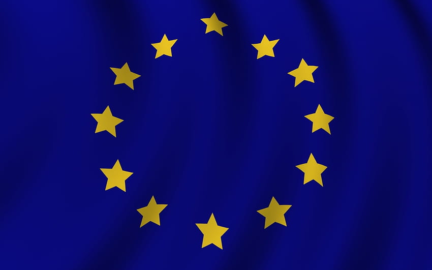 欧州連合の旗。 バックグラウンド 高画質の壁紙