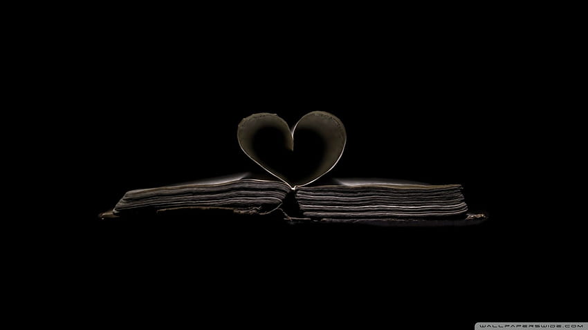 Black and White Heart, Broken Heart Aesthetics HD wallpaper